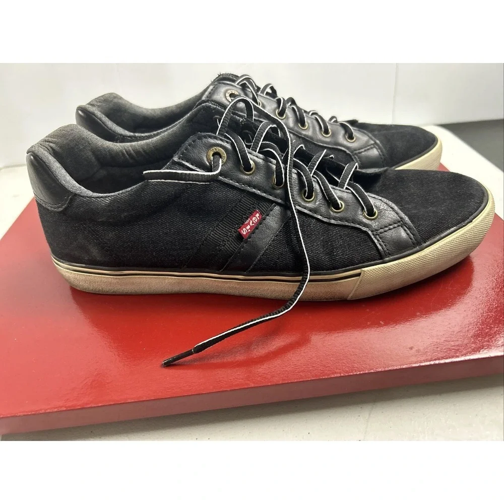 Levis‎ Shoes Mens Size 10 Black Comfort Casual Work Laces Chukka Style